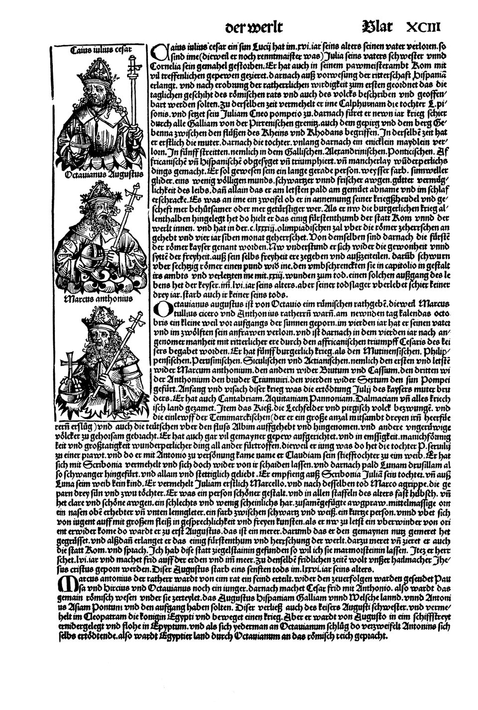 Schedelsche Weltchronik Blatt 93, rechte Seite