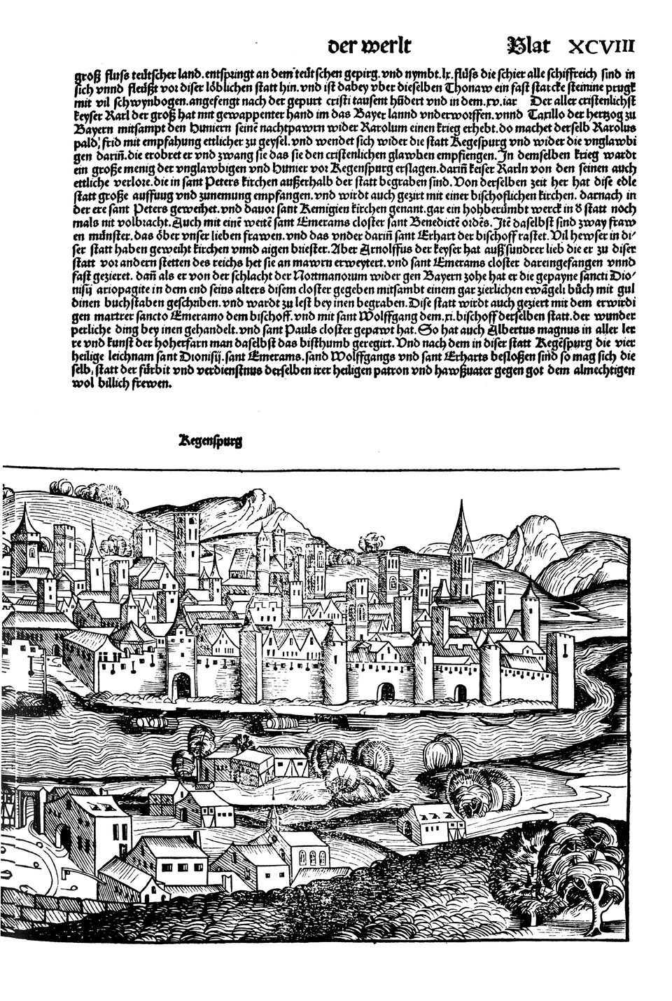 Schedelsche Weltchronik Blatt 98, rechte Seite