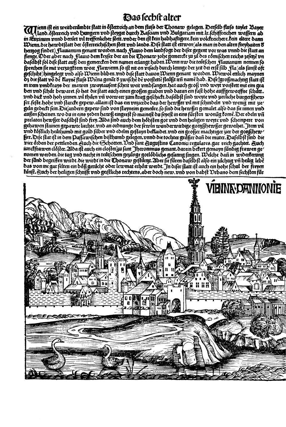 Schedelsche Weltchronik Blatt 99, linke Seite