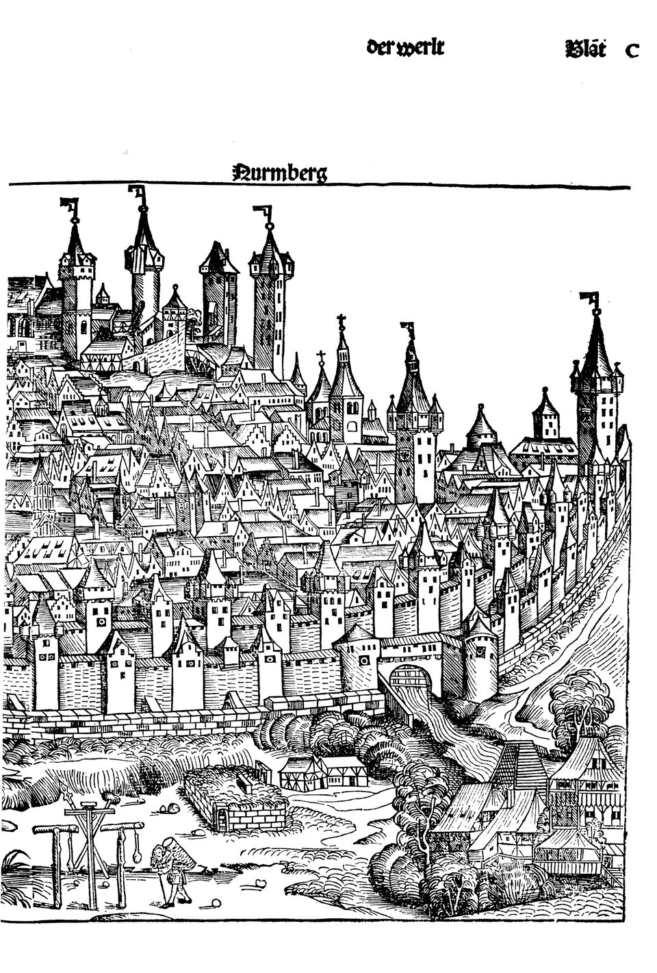 Schedelsche Weltchronik Blatt 100, rechte Seite