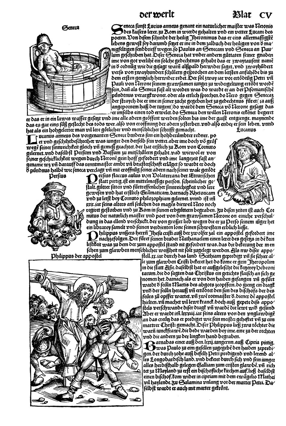 Schedelsche Weltchronik Blatt 105, rechte Seite