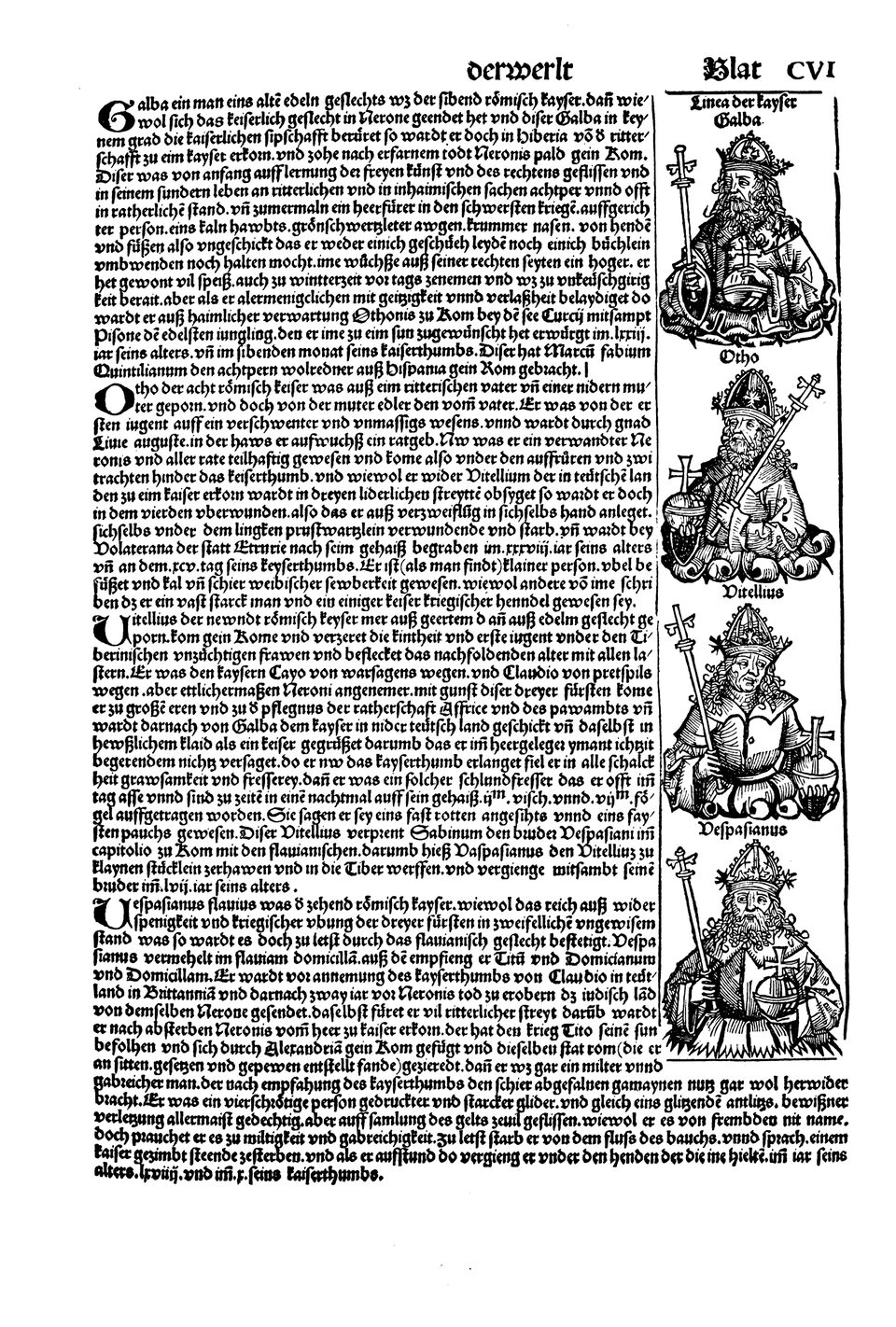 Schedelsche Weltchronik Blatt 106, rechte Seite