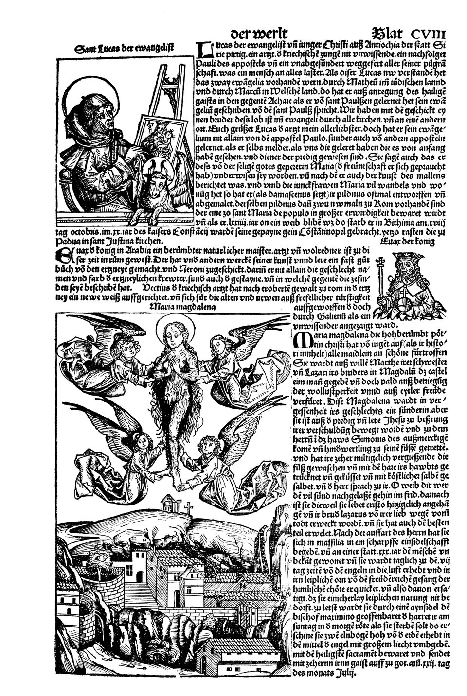 Schedelsche Weltchronik Blatt 108, rechte Seite