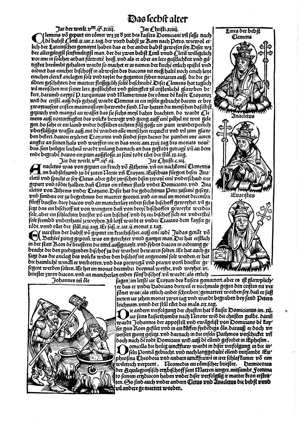 Schedelsche Weltchronik Blatt 109, linke Seite