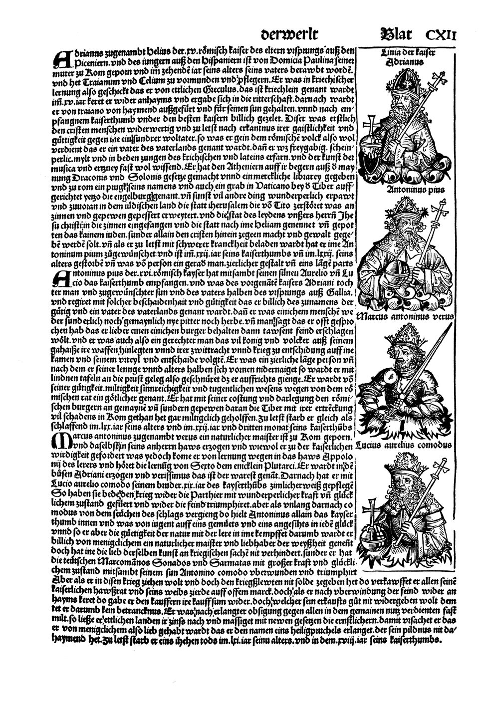 Schedelsche Weltchronik Blatt 112, rechte Seite