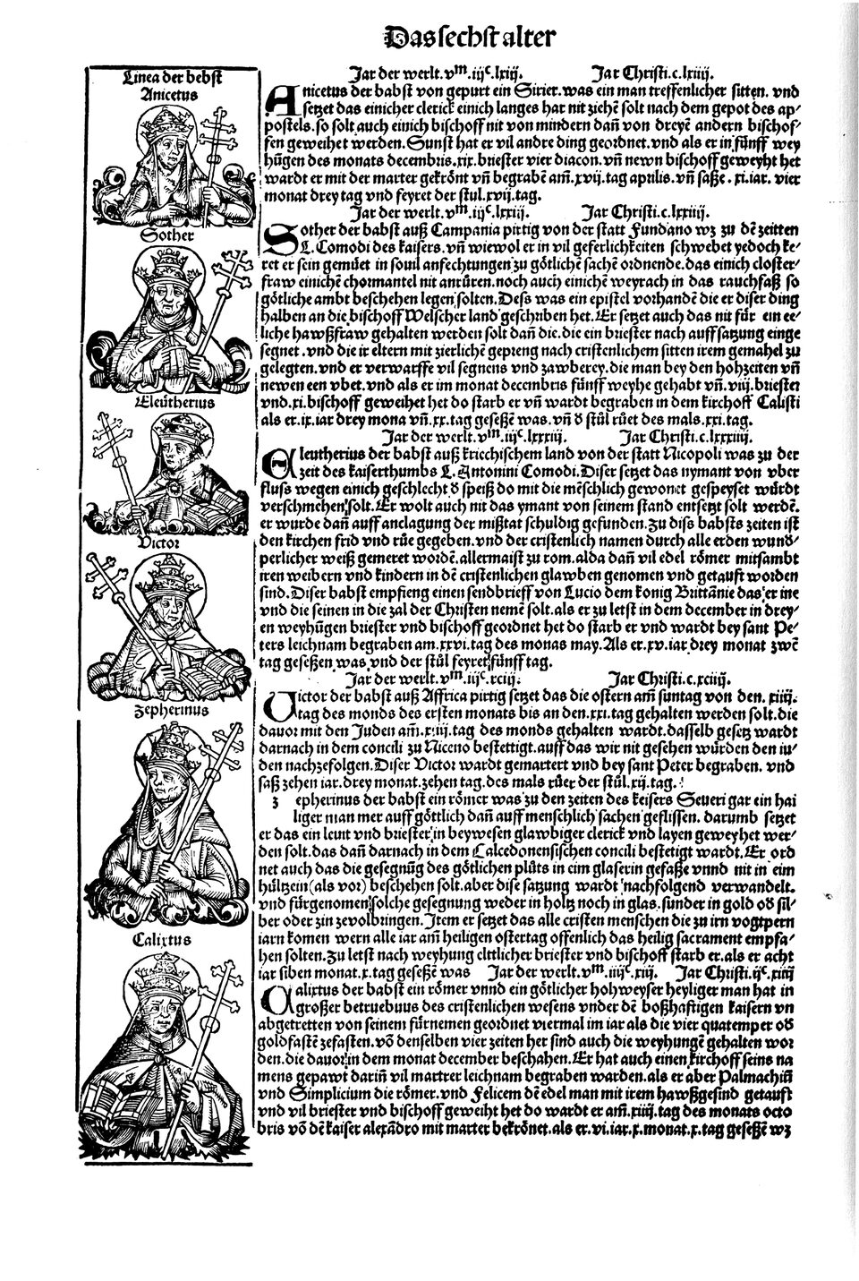 Schedelsche Weltchronik Blatt 115, linke Seite