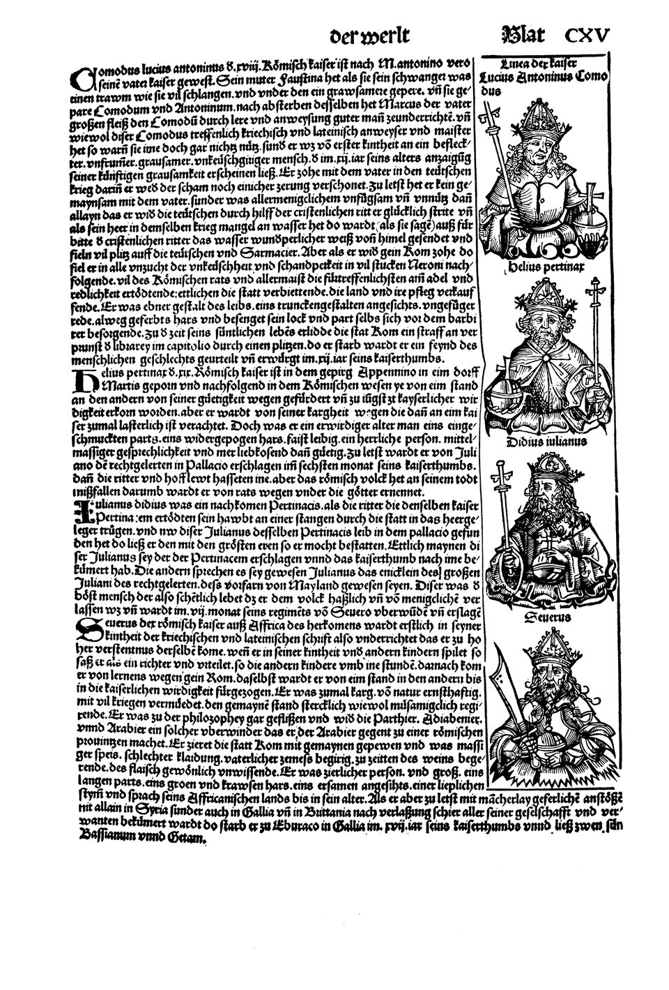 Schedelsche Weltchronik Blatt 115, rechte Seite