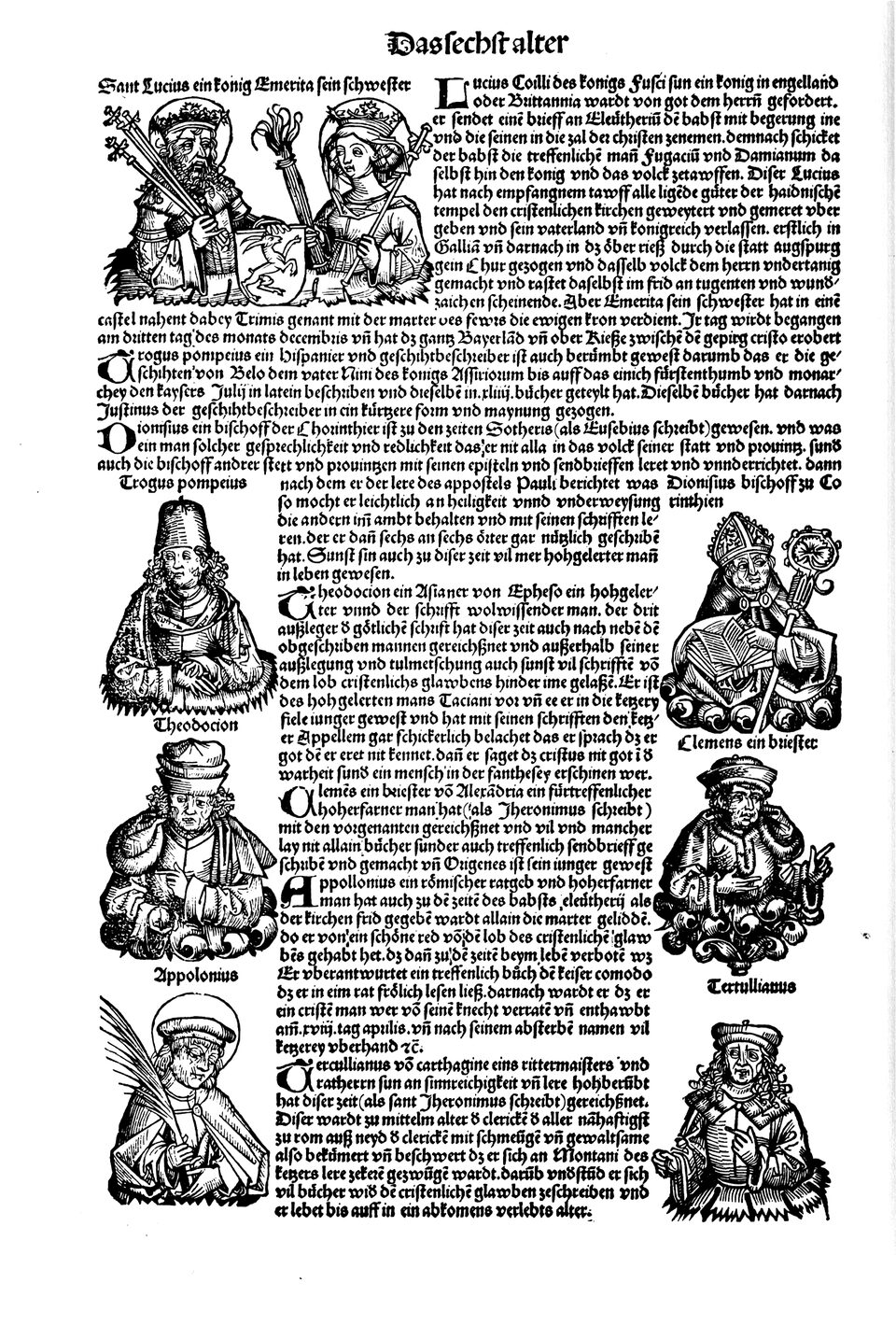 Schedelsche Weltchronik Blatt 116, linke Seite