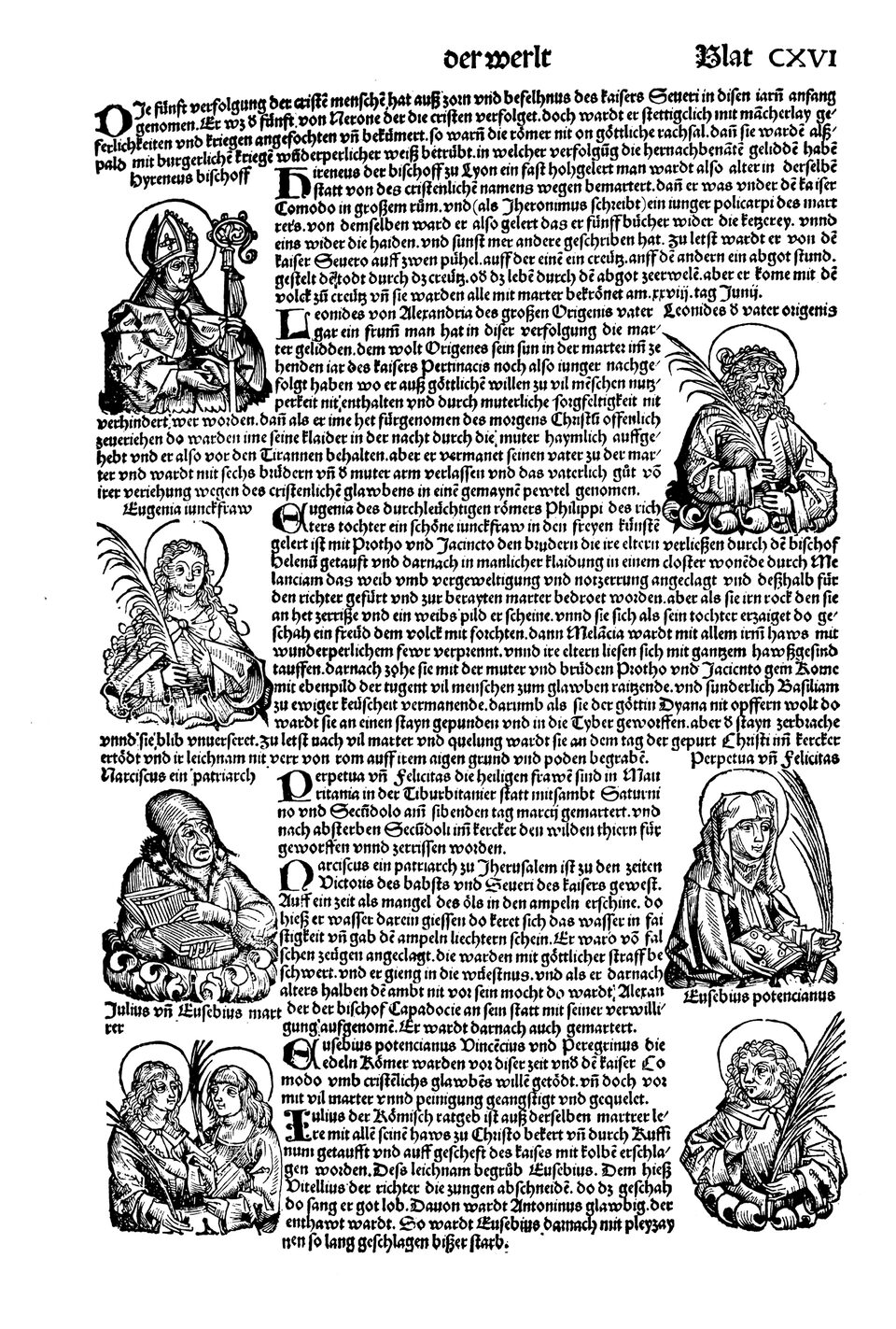 Schedelsche Weltchronik Blatt 116, rechte Seite