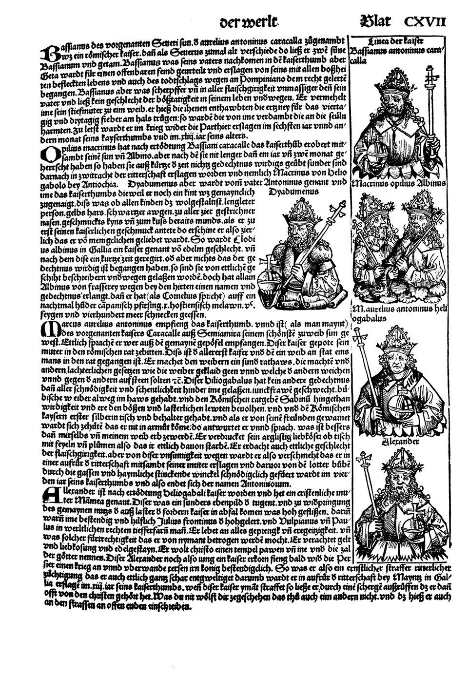 Schedelsche Weltchronik Blatt 117, rechte Seite