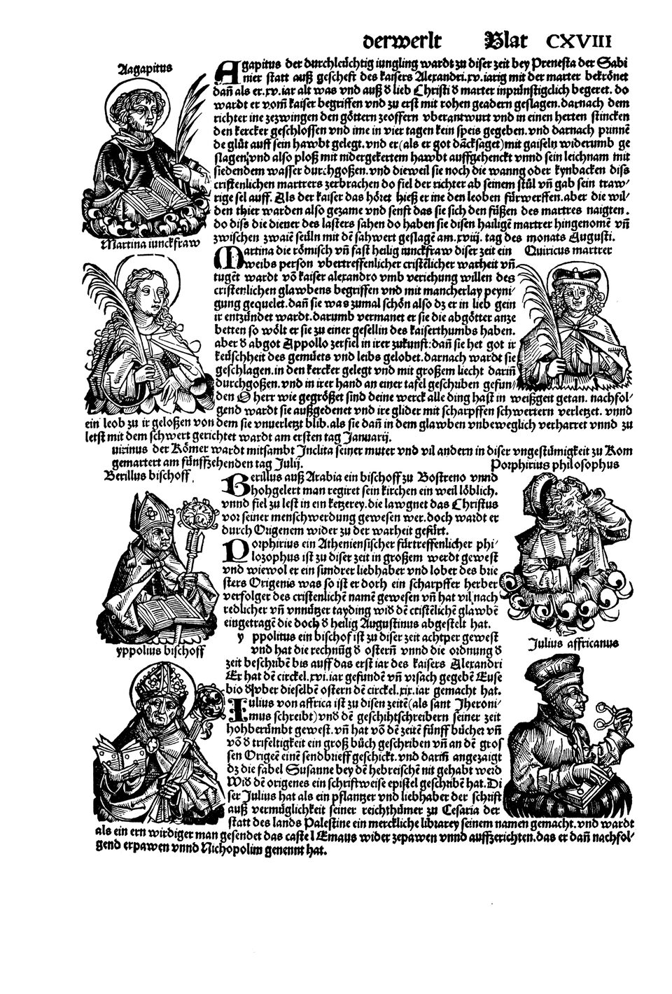 Schedelsche Weltchronik Blatt 118, rechte Seite