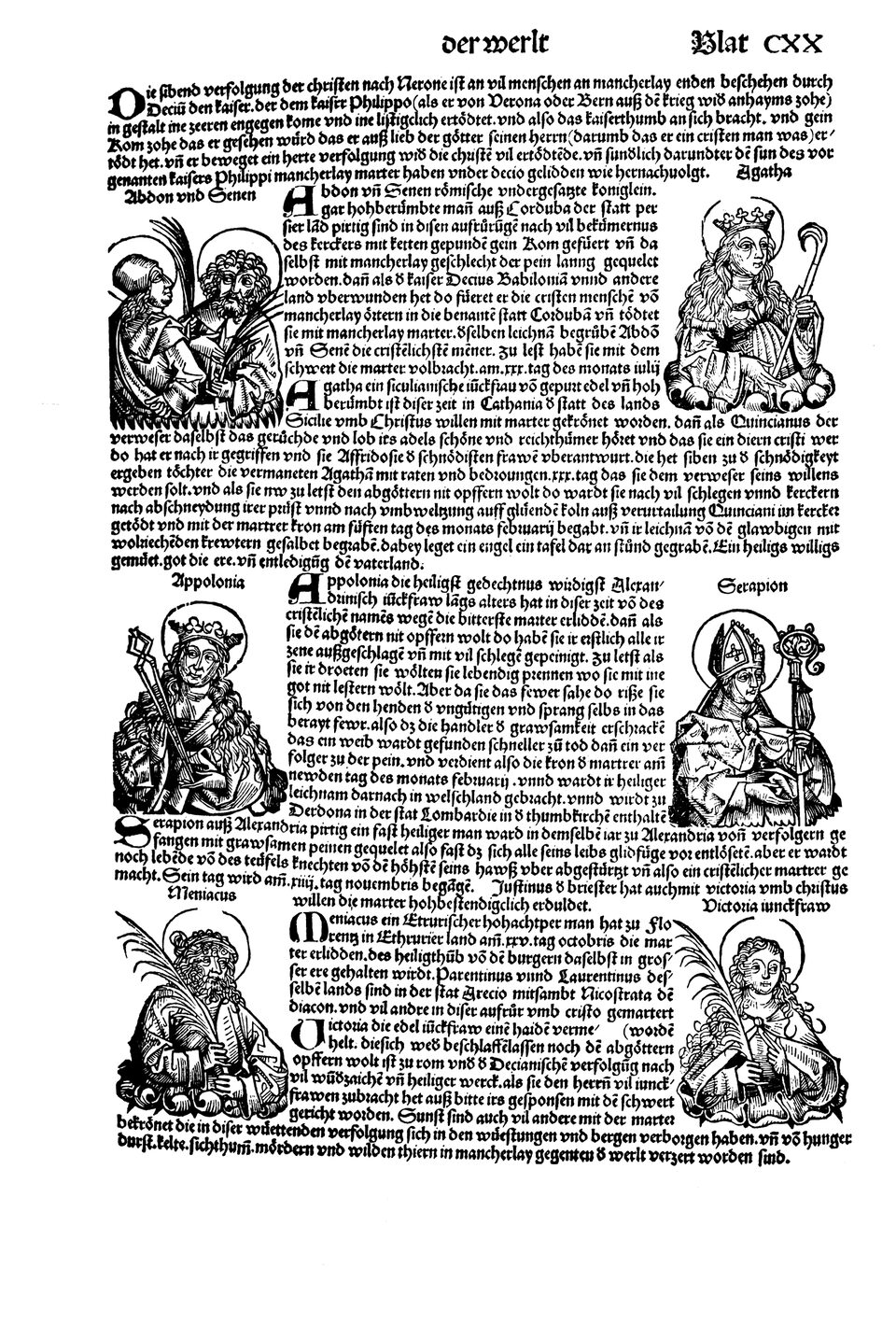 Schedelsche Weltchronik Blatt 120, rechte Seite