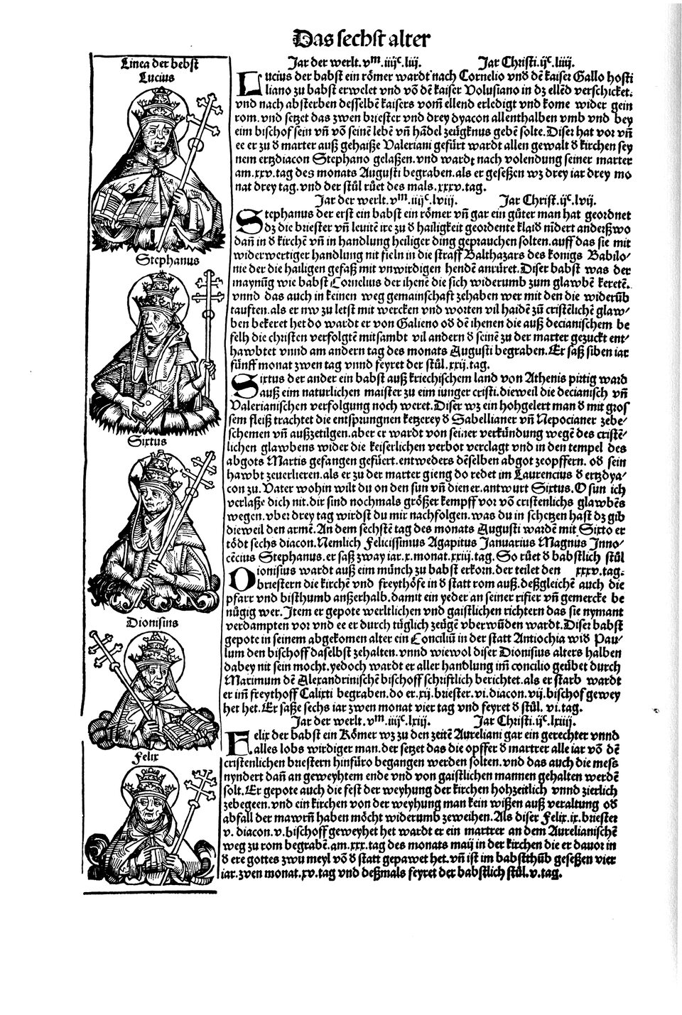 Schedelsche Weltchronik Blatt 121, linke Seite