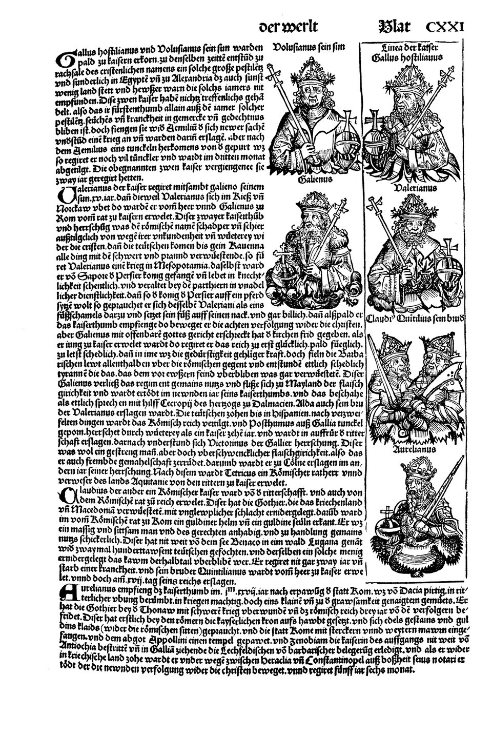 Schedelsche Weltchronik Blatt 121, rechte Seite