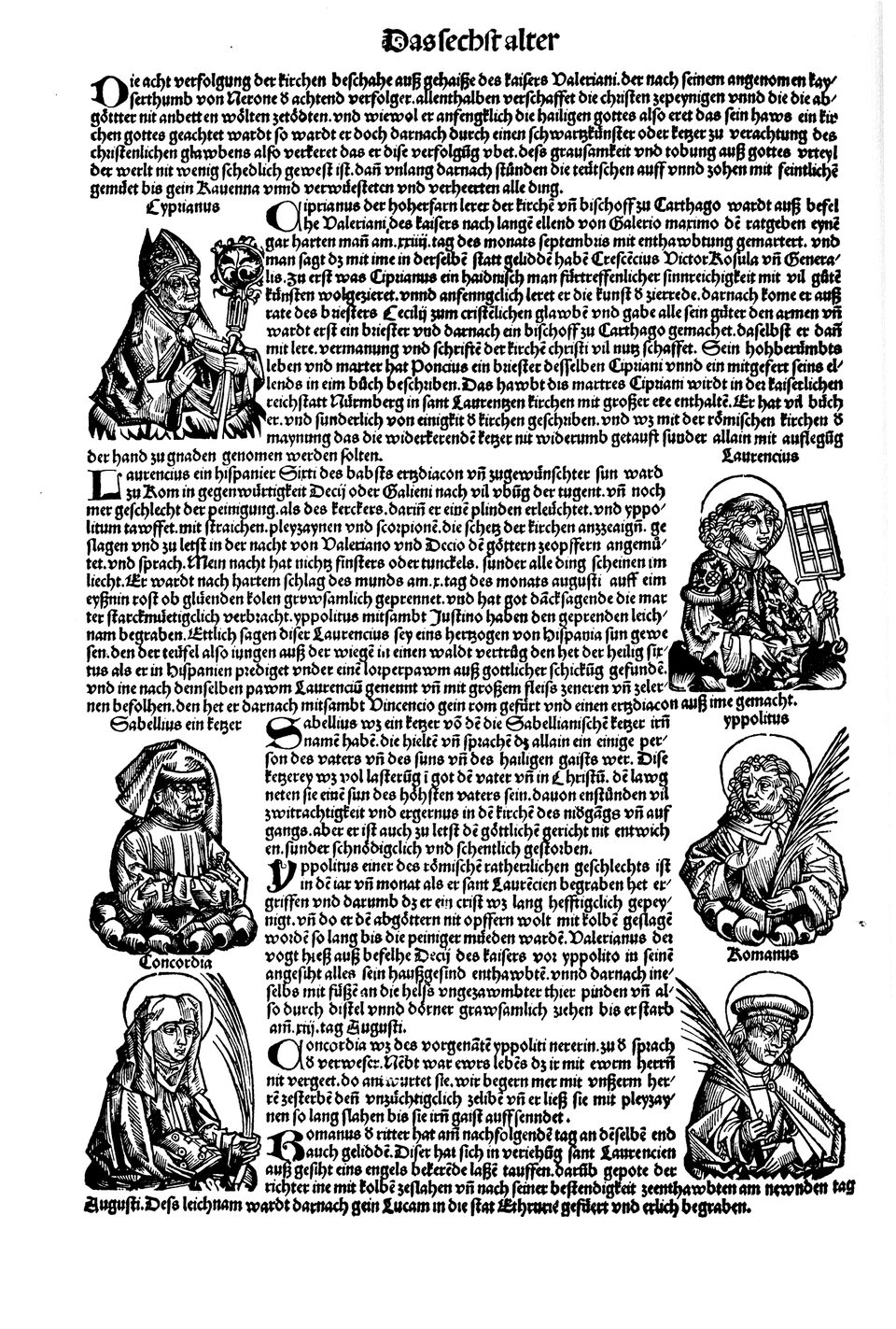 Schedelsche Weltchronik Blatt 122, linke Seite