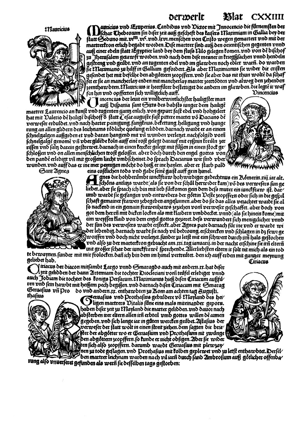 Schedelsche Weltchronik Blatt 124, rechte Seite