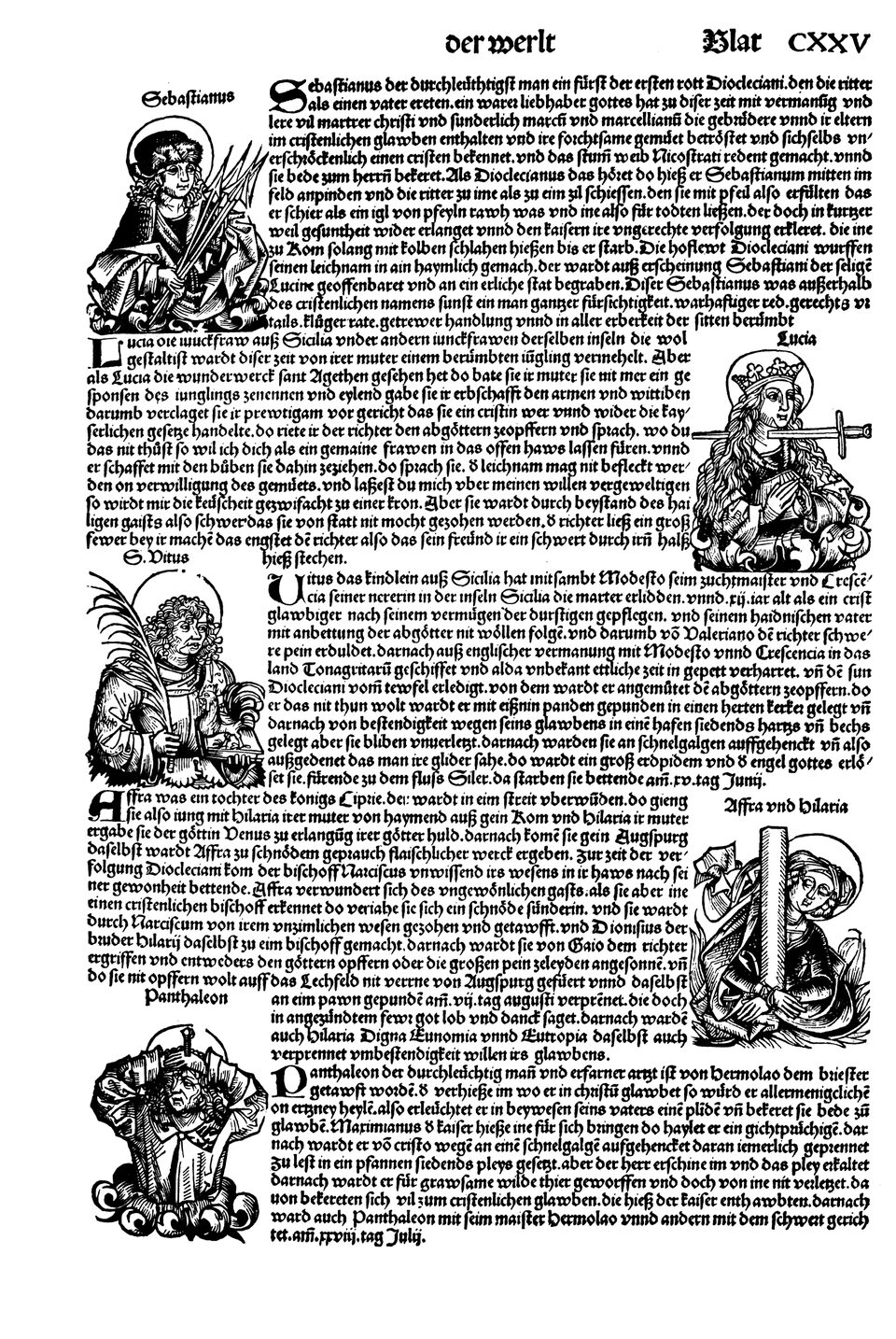 Schedelsche Weltchronik Blatt 125, rechte Seite