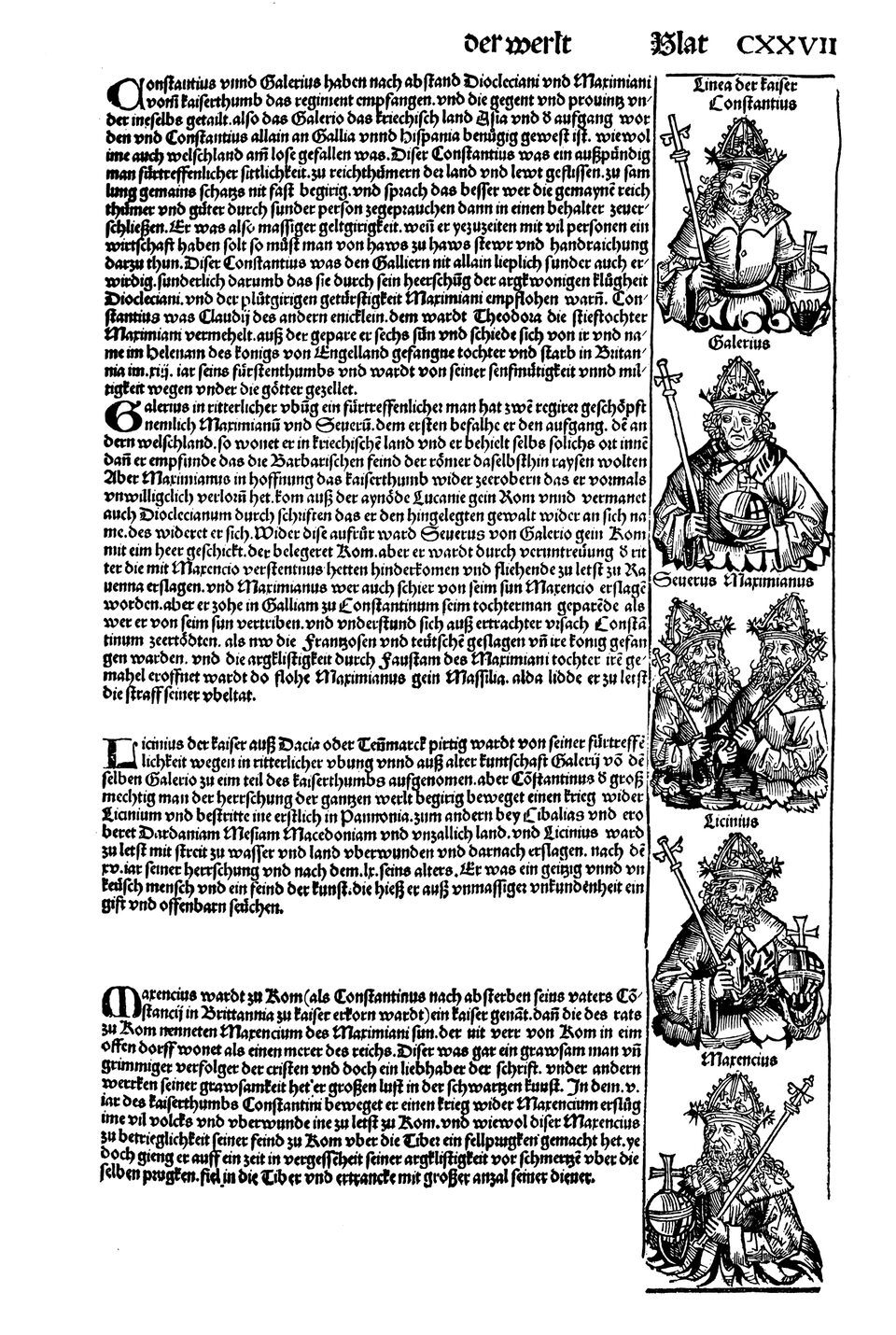 Schedelsche Weltchronik Blatt 127, rechte Seite