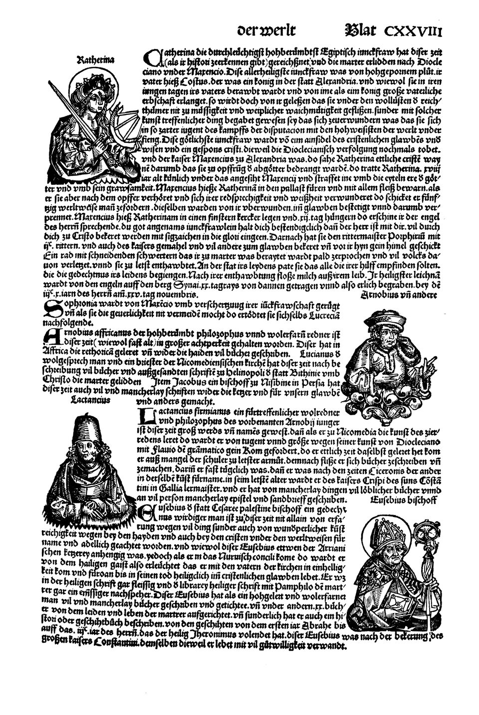 Schedelsche Weltchronik Blatt 128, rechte Seite