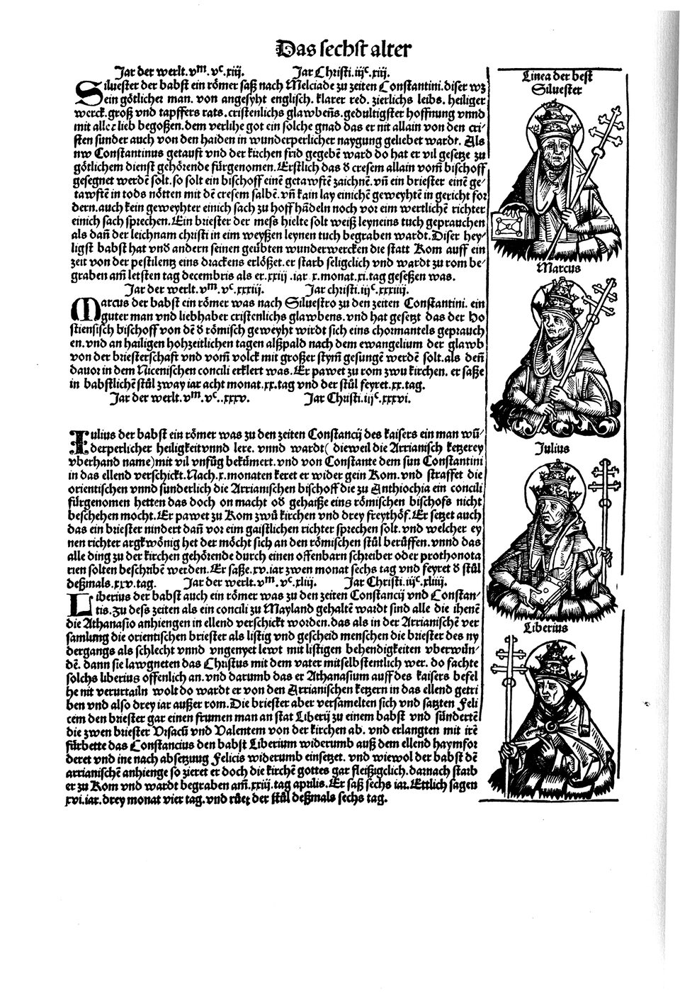 Schedelsche Weltchronik Blatt 129, linke Seite