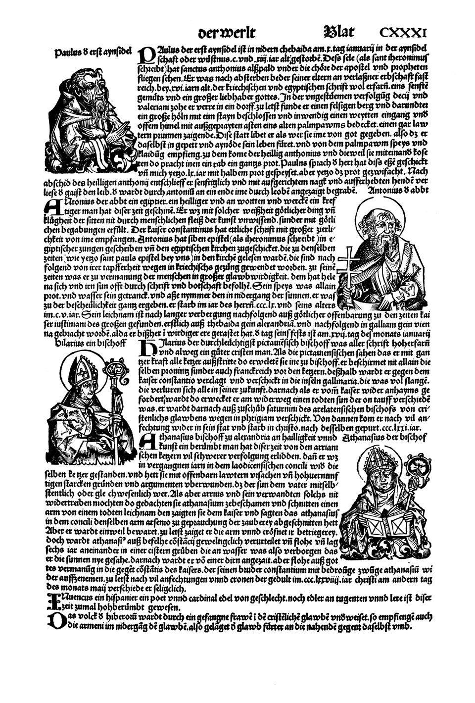 Schedelsche Weltchronik Blatt 131, rechte Seite