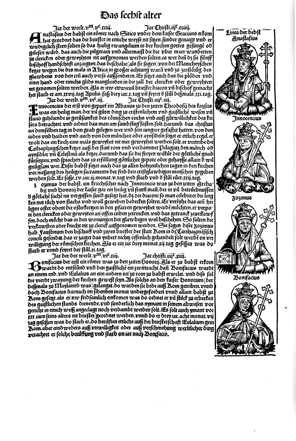 Schedelsche Weltchronik Blatt 134, linke Seite