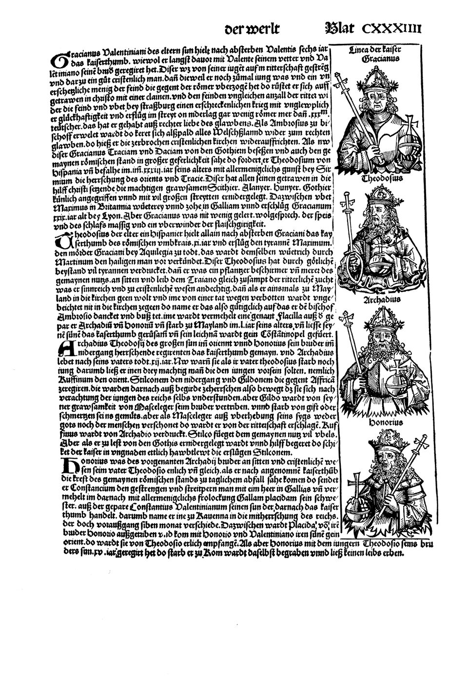 Schedelsche Weltchronik Blatt 134, rechte Seite