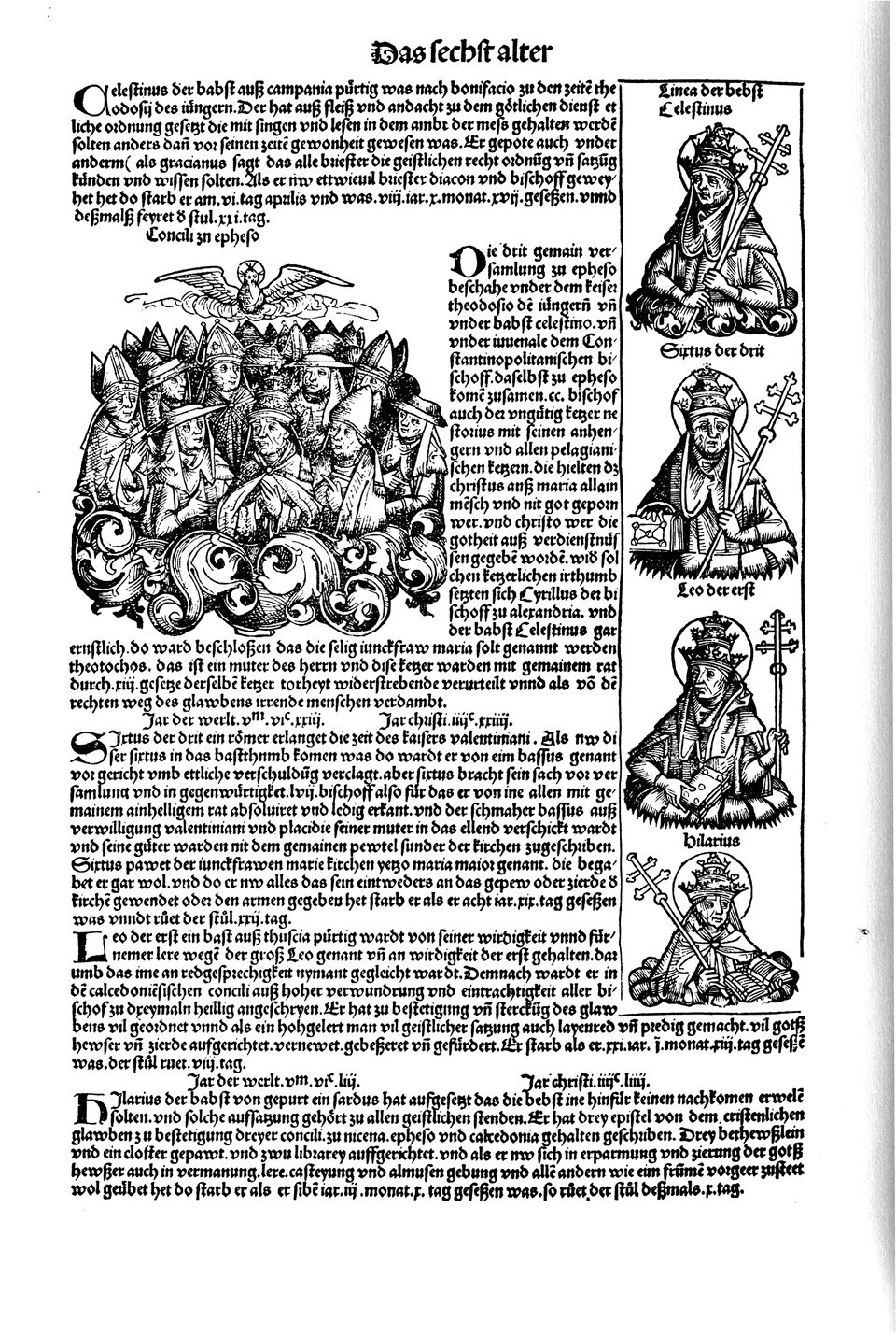 Schedelsche Weltchronik Blatt 137, linke Seite