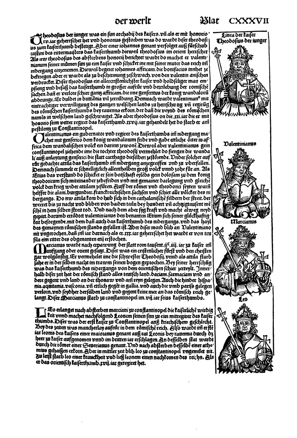 Schedelsche Weltchronik Blatt 137, rechte Seite