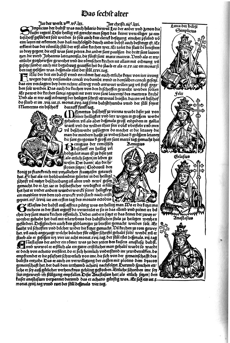 Schedelsche Weltchronik Blatt 141, linke Seite