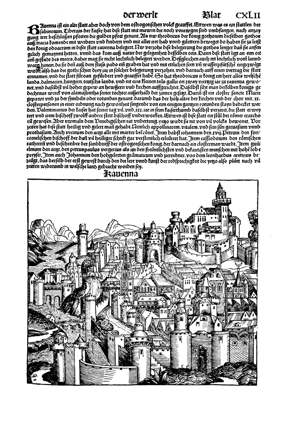 Schedelsche Weltchronik Blatt 142, rechte Seite