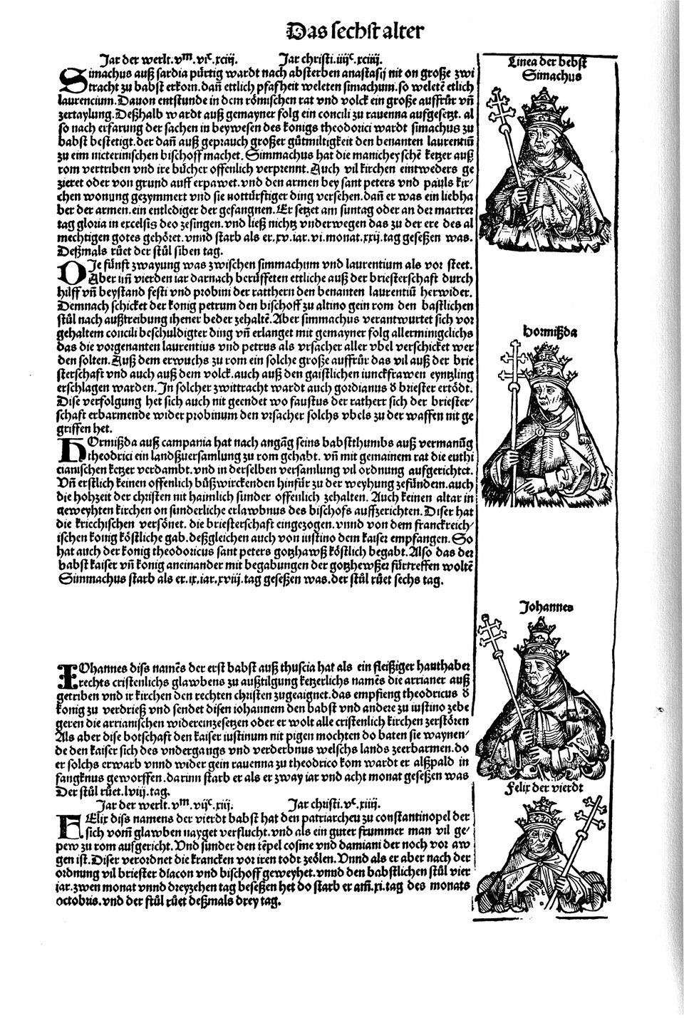 Schedelsche Weltchronik Blatt 143, linke Seite