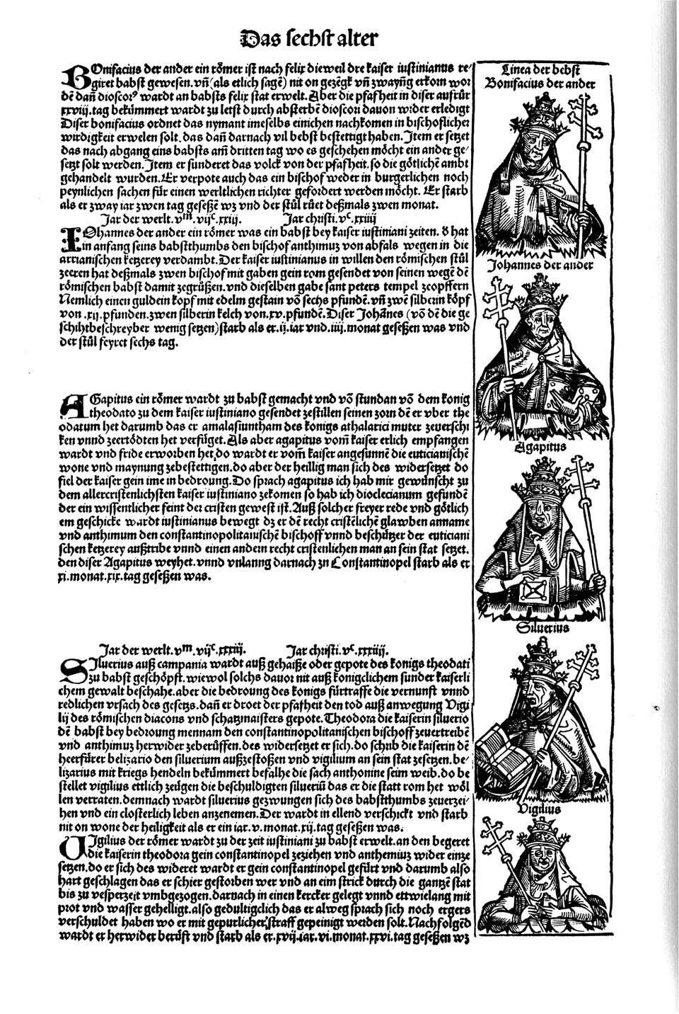 Schedelsche Weltchronik Blatt 145, linke Seite