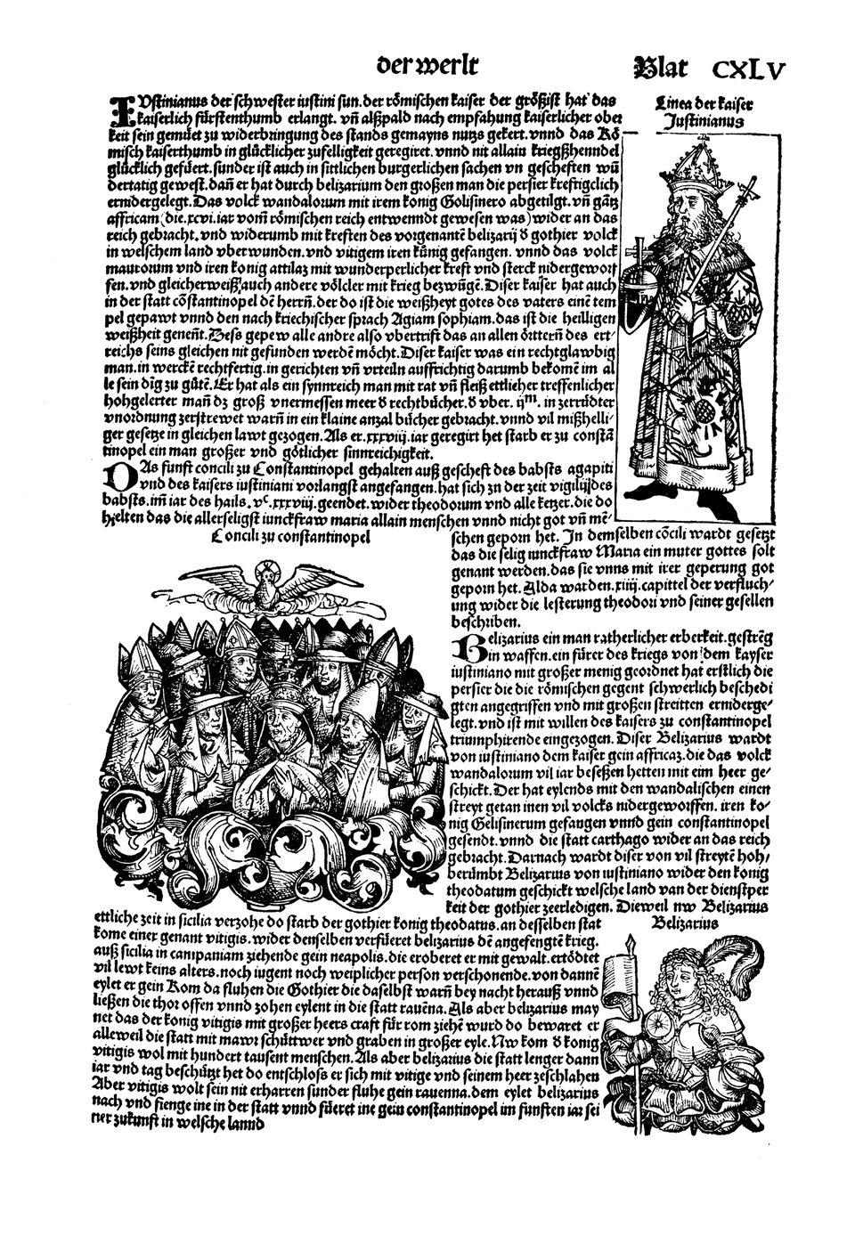 Schedelsche Weltchronik Blatt 145, rechte Seite