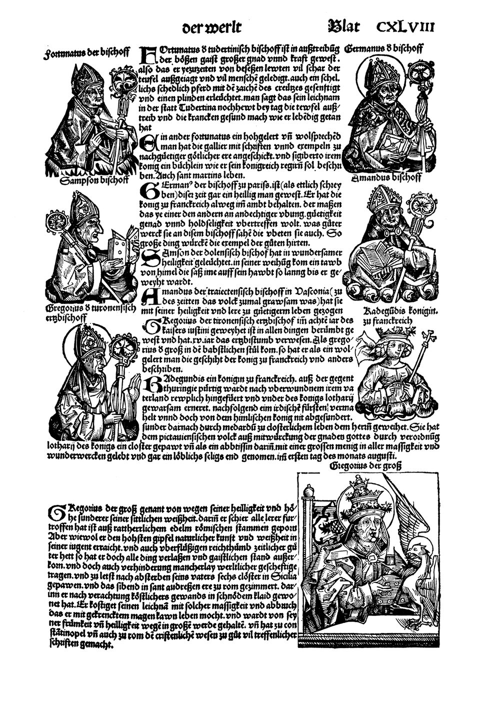 Schedelsche Weltchronik Blatt 148, rechte Seite