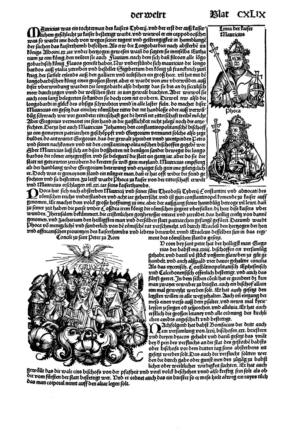 Schedelsche Weltchronik Blatt 149, rechte Seite