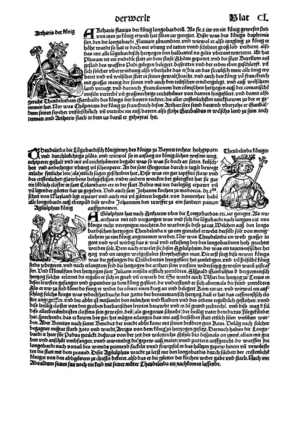 Schedelsche Weltchronik Blatt 150, rechte Seite