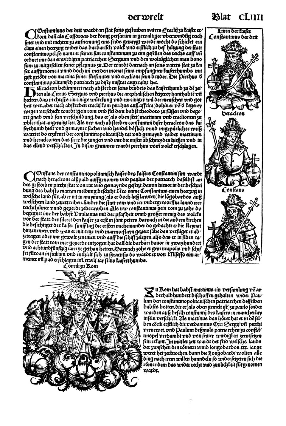 Schedelsche Weltchronik Blatt 154, rechte Seite