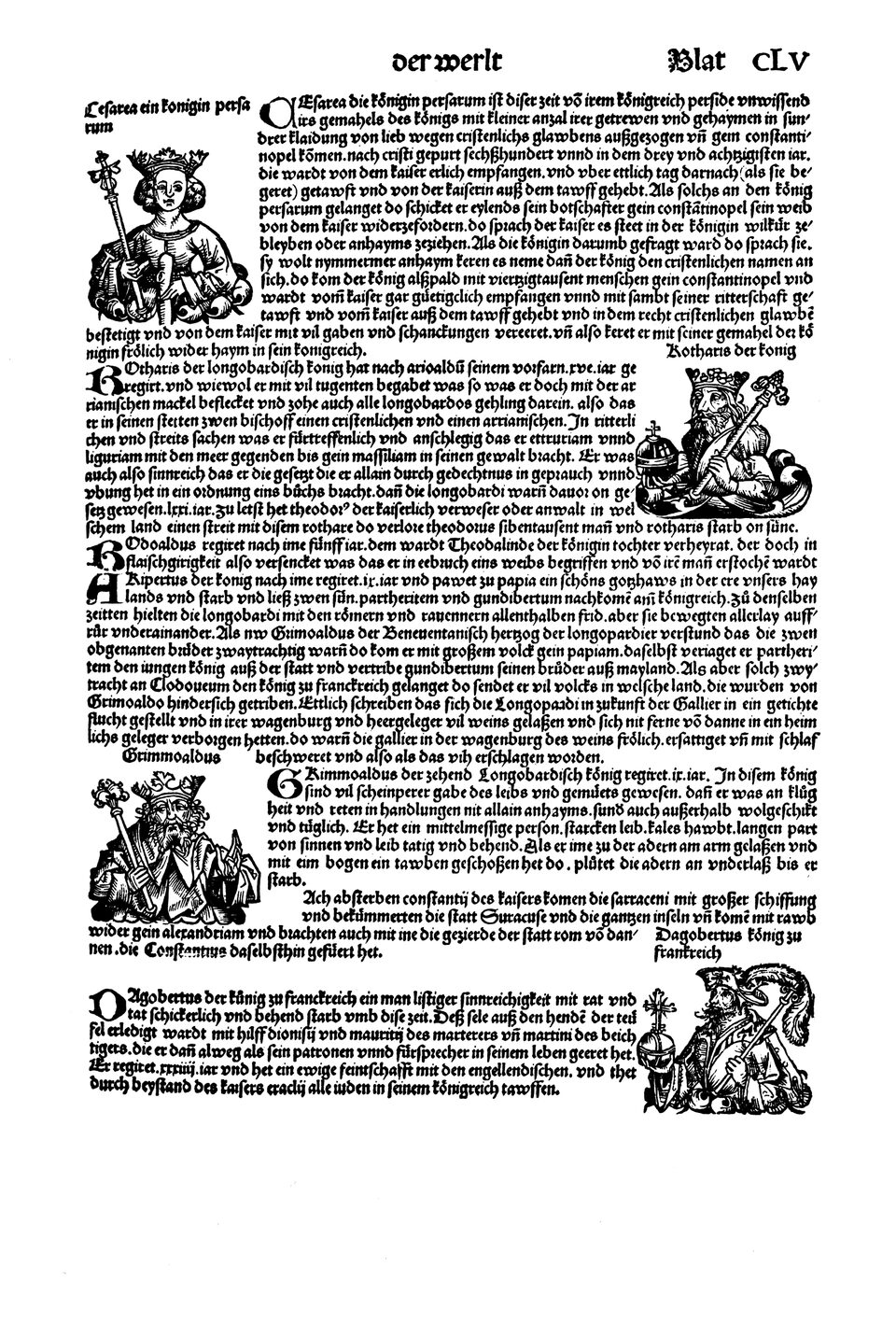 Schedelsche Weltchronik Blatt 155, rechte Seite