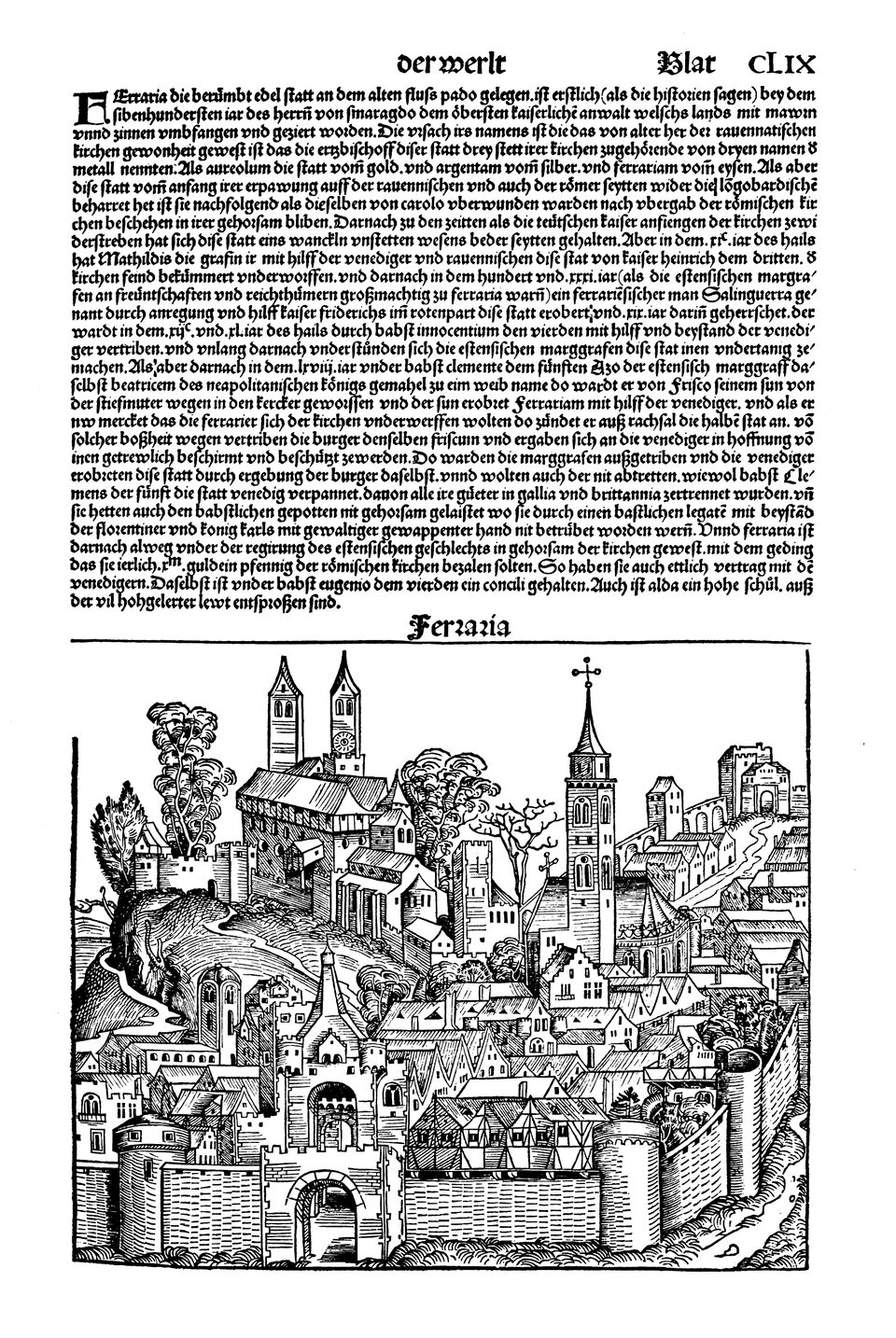 Schedelsche Weltchronik Blatt 159, rechte Seite