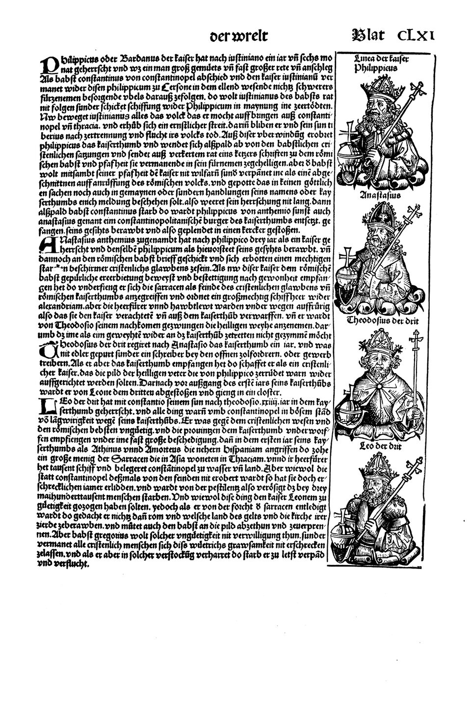 Schedelsche Weltchronik Blatt 161, rechte Seite