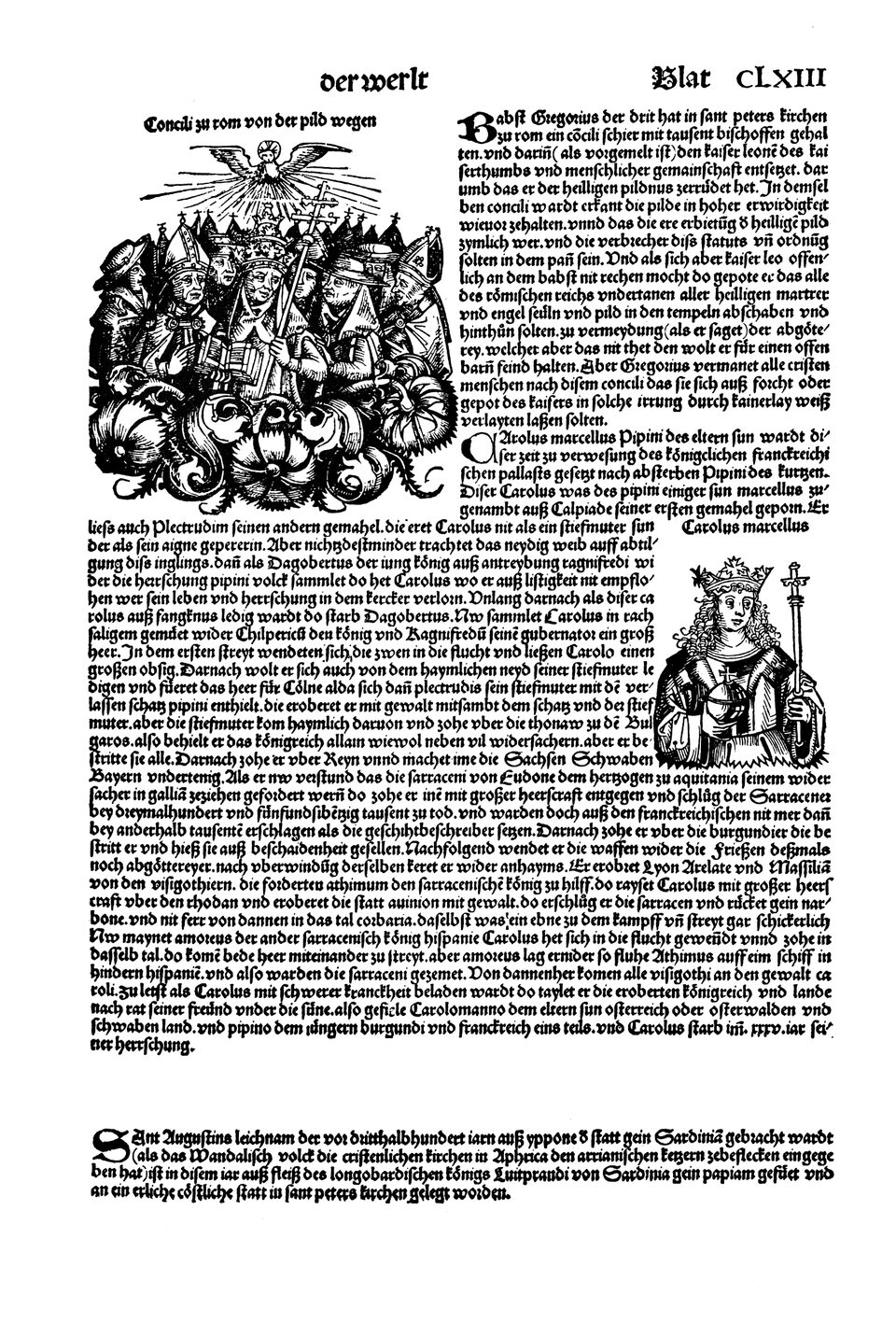 Schedelsche Weltchronik Blatt 163, rechte Seite