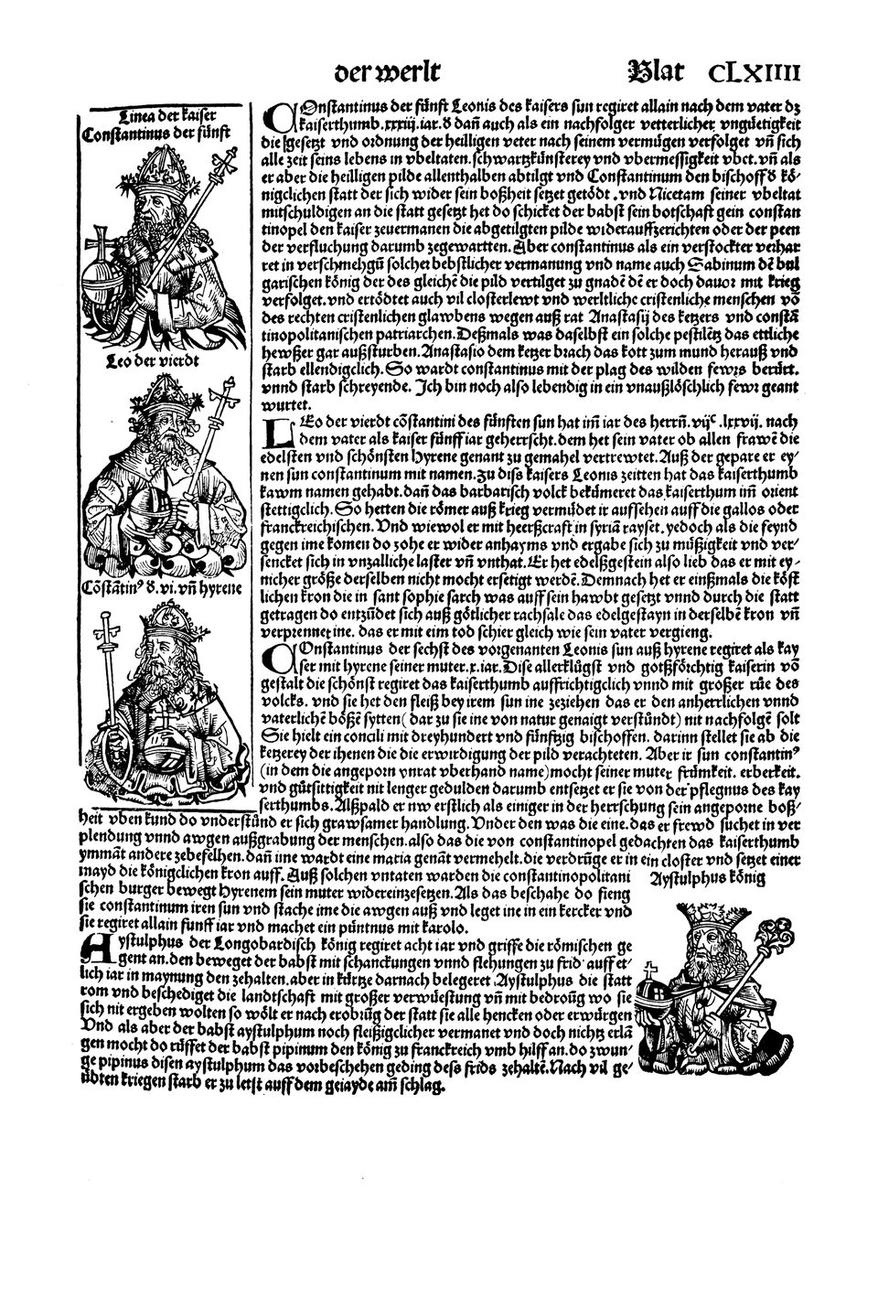 Schedelsche Weltchronik Blatt 164, rechte Seite