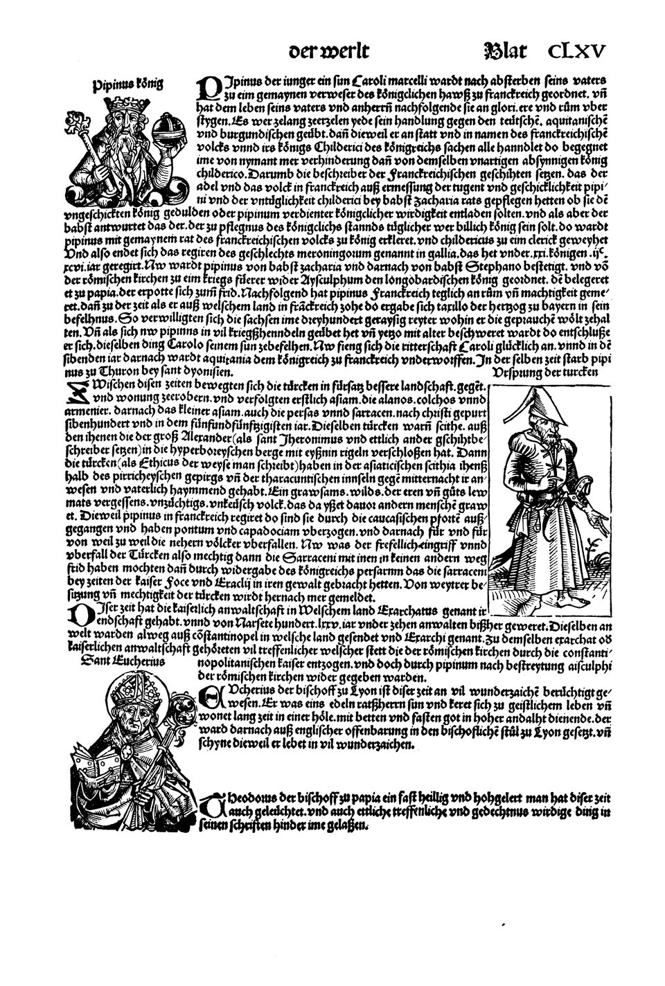 Schedelsche Weltchronik Blatt 165, rechte Seite