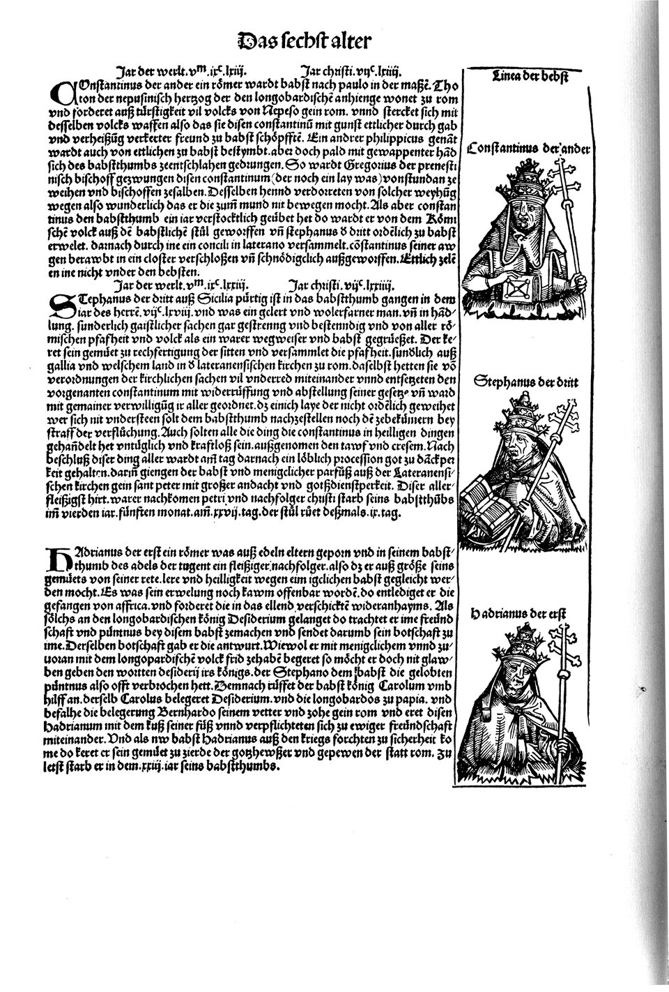 Schedelsche Weltchronik Blatt 166, linke Seite