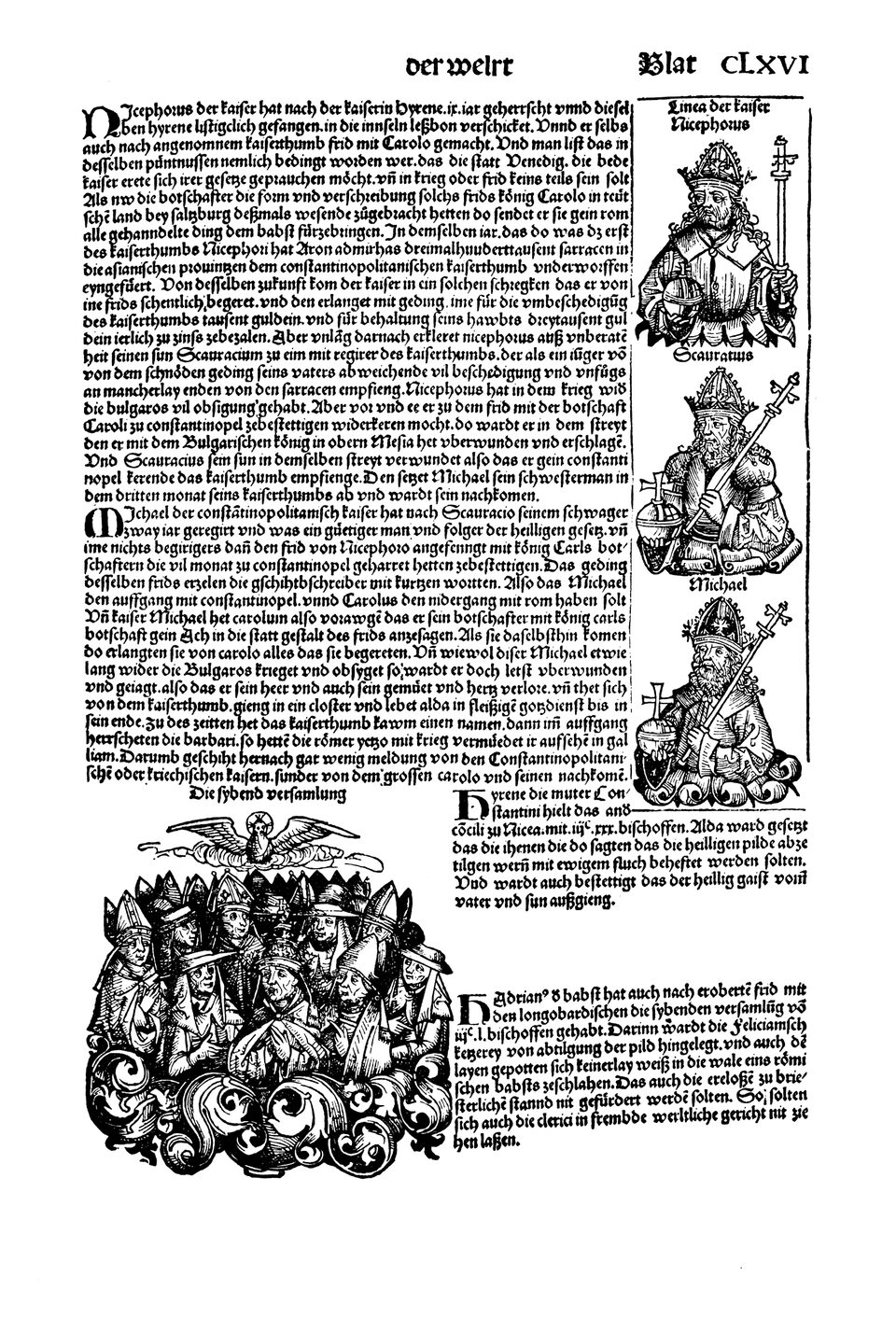Schedelsche Weltchronik Blatt 166, rechte Seite