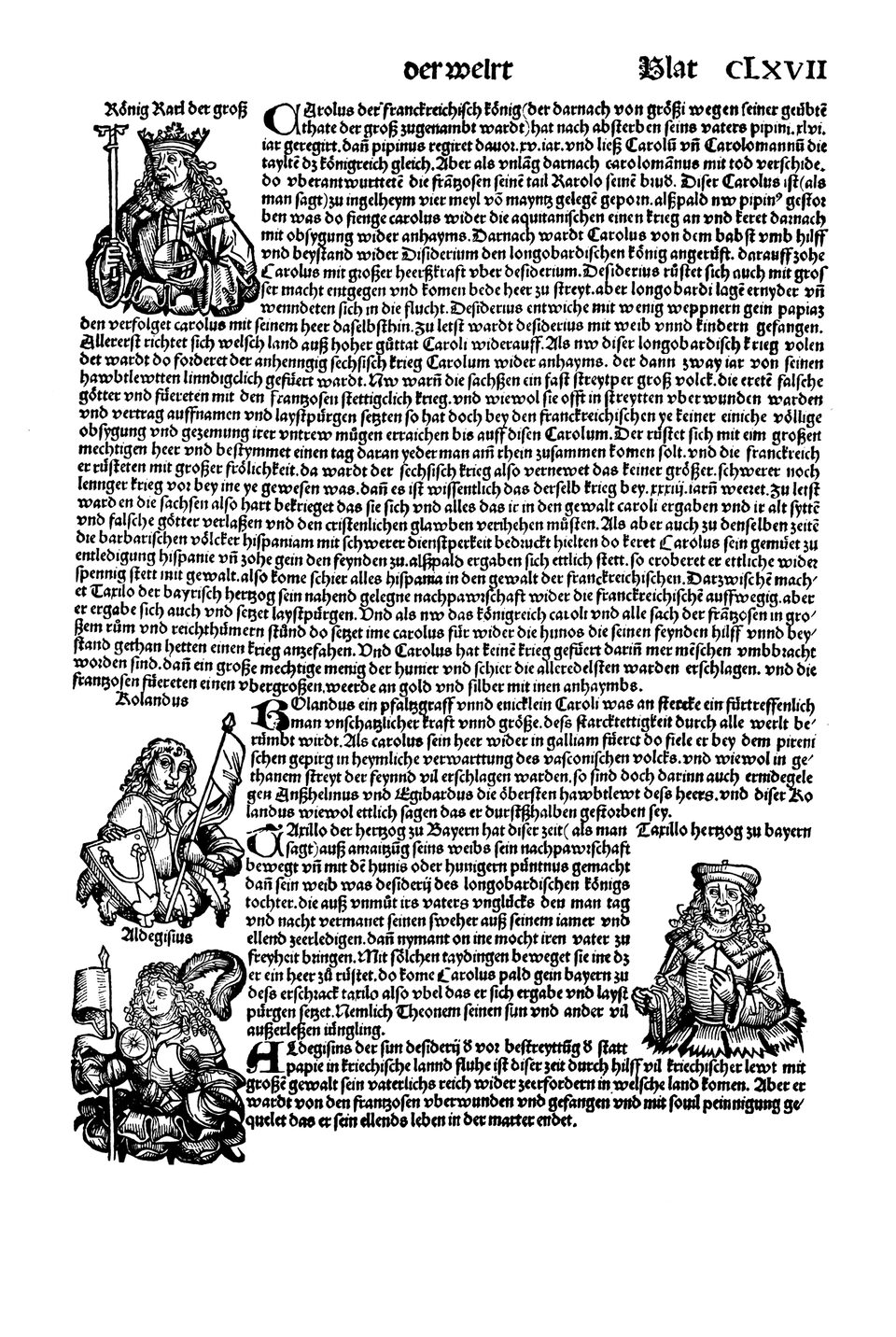 Schedelsche Weltchronik Blatt 167, rechte Seite