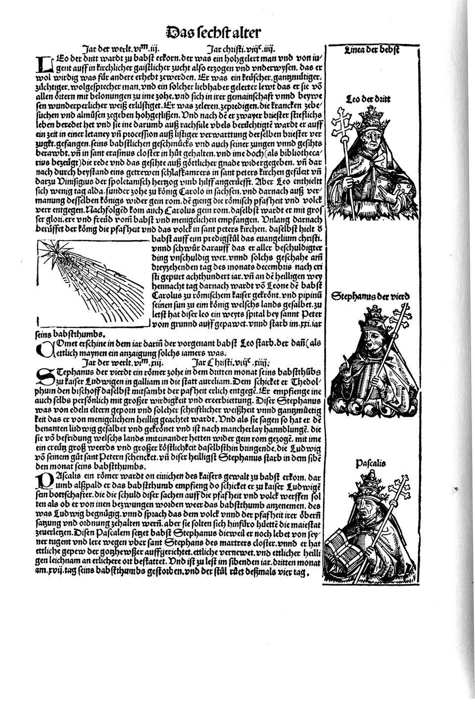 Schedelsche Weltchronik Blatt 168, linke Seite