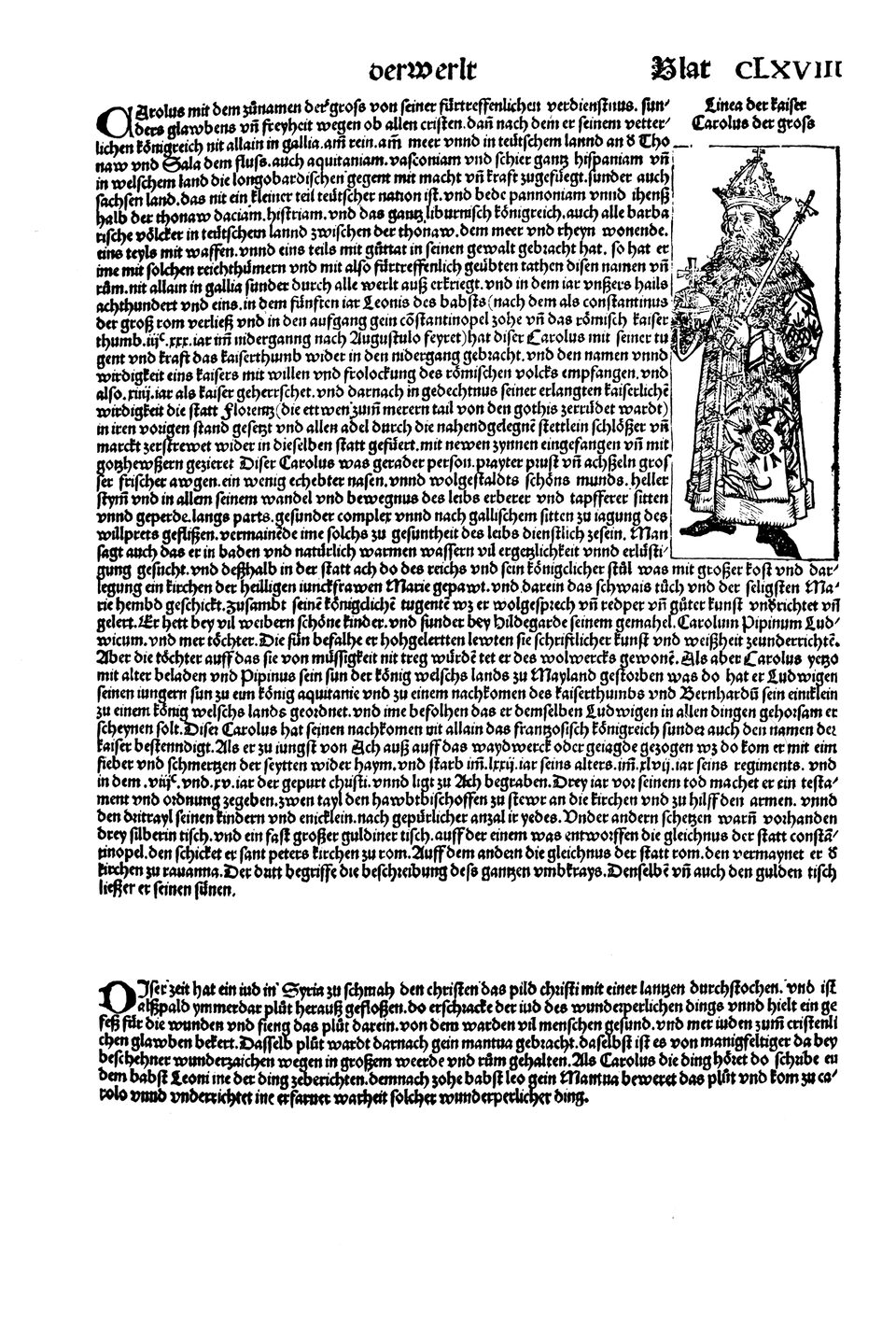Schedelsche Weltchronik Blatt 168, rechte Seite