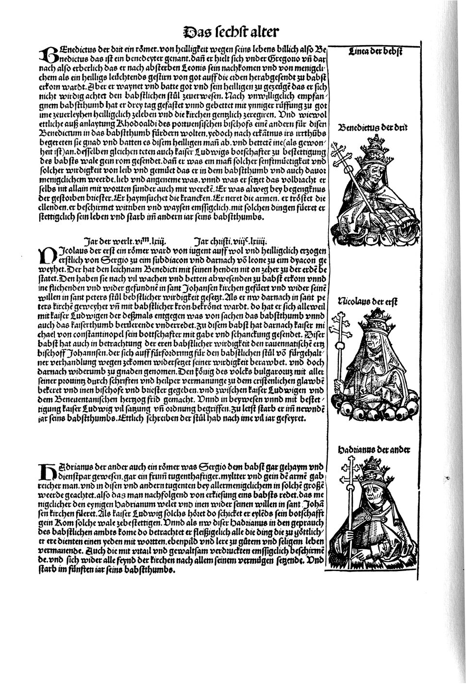 Schedelsche Weltchronik Blatt 171, linke Seite